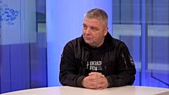 Maksym Butkevych dans le studio d'Euronews, 1er décembre 2025