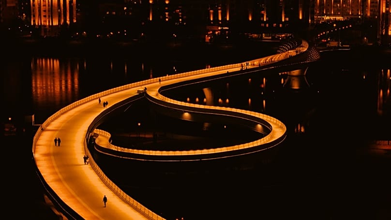 Atyrau Bridge in Astana  