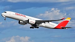 Un avión de Iberia.