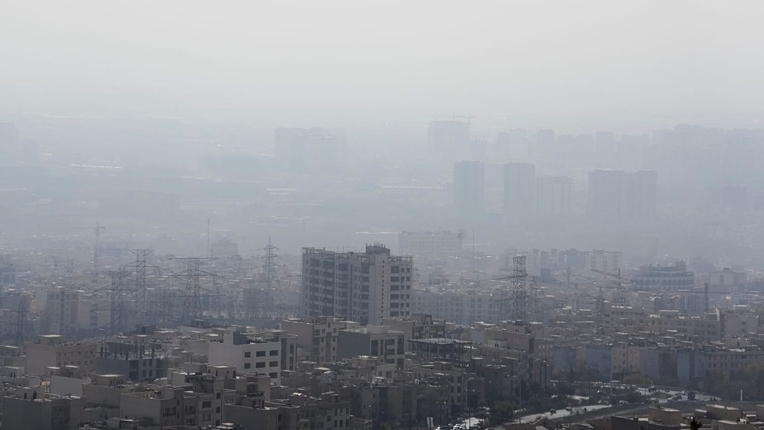 تشدید آلودگی هوا در ایران