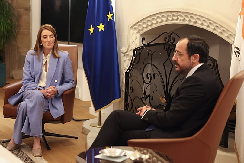 Ρομπέρτα Μέτσολα και Νίκος Χριστοδουλίδης