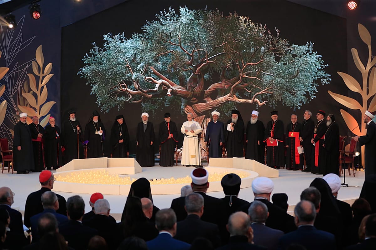 Pope Leo XIV urges unity and peace at interfaith gathering in Lebanon ...