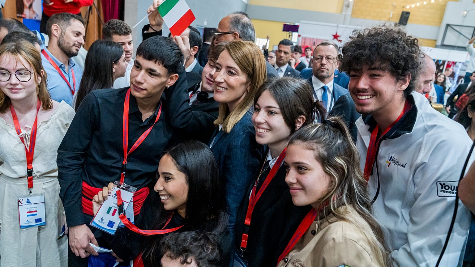 Roberta Metsola em Larnaca