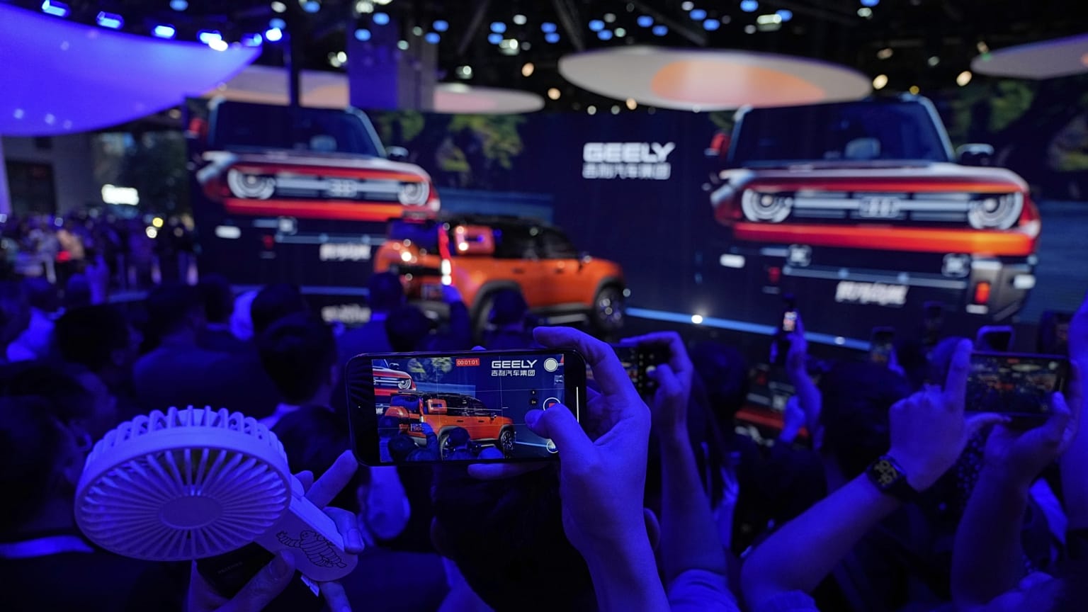 A Geely standja az áprilisi sanghaji autókiállításon