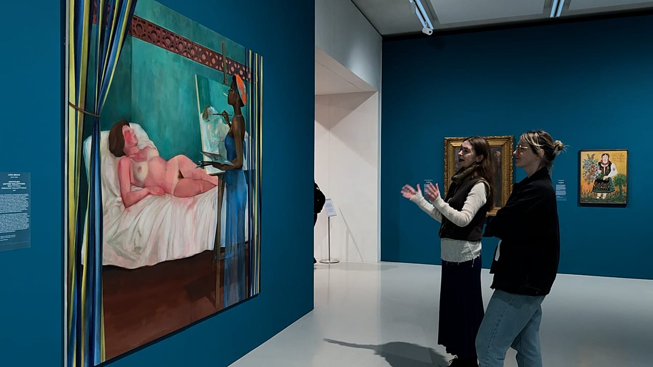 Celia Paul shows Euronews Culture the painting from the MSN exhibition that resonated with her most.