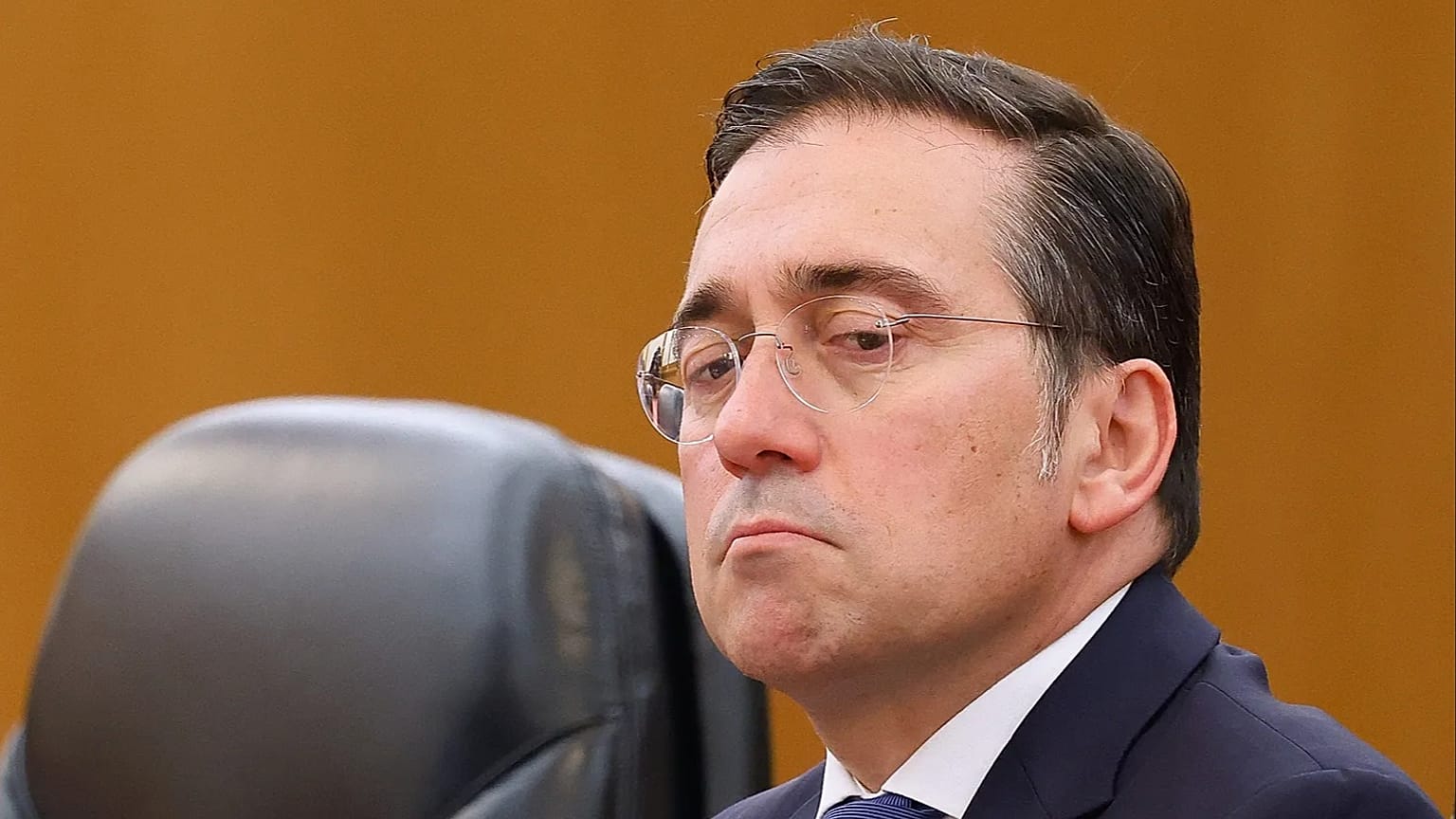 José Manuel Albares durante una reunión diplomática en el Gran Salón del Pueblo de Pekín, China, el pasado miércoles 12 de noviembre de 2025