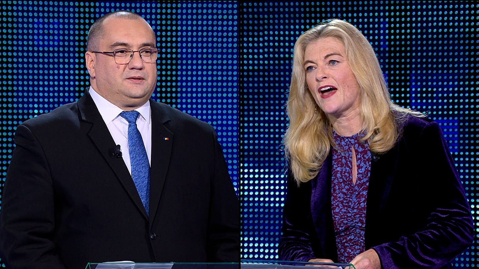 MEPs Cynthia Ní Mhurchú and Cristian Terheș in The Ring