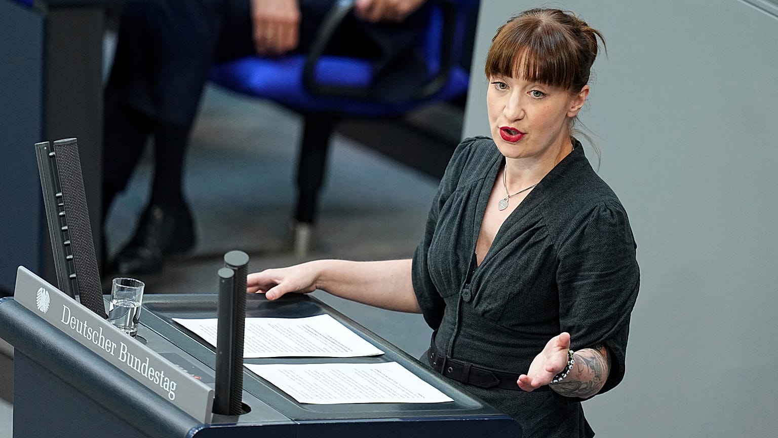 Heidi Reichinnek, Fraktionsvorsitzende der Partei Die Linke, am Mittwoch, dem 14. Mai 2025.