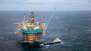 A 2016. február 16-i archív fotón ellátóhajó látszik az Északi-tengeren fekvő Edvard Grieg olajmezőn.