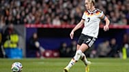 Giulia Gwinn aus Deutschland spielt den Ball während des Finales der Women’s Nations League zwischen Spanien und Deutschland am 2. Dezember 2025 in Madrid, Spanien.