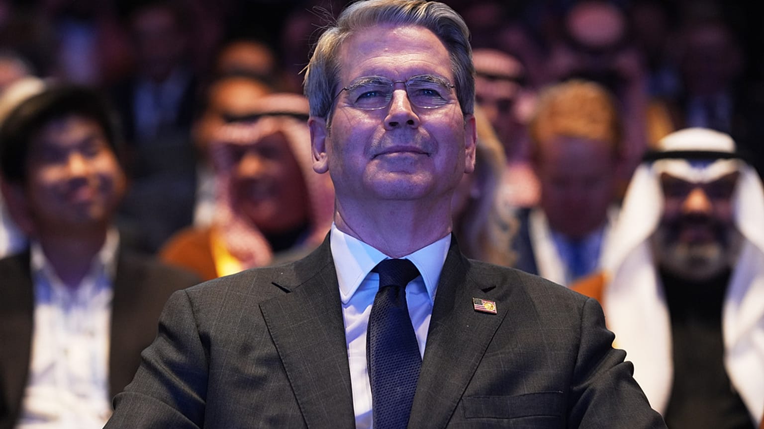 ABD Hazine Bakanı Scott Bessent, Kennedy Center'da düzenlenen 'Suudi Arabistan - ABD Yatırım Forumu'nda, 19 Kasım 2025