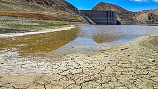 وضعیت یکی از سد‌های تهران