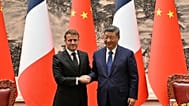 Chinese President Xi Jinping and Emmanuel Macron attend a welcome ceremony on the occasion of the French President's visit to China, 4 December, 2025