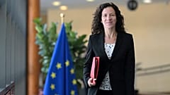DOSYA: Avrupa Komisyonu'nun İnsan, Beceri ve Hazırlık konularından sorumlu Üyesi Roxana Minzatu, Brüksel'de, 18 Eylül 2024