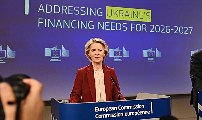 Ursula von der Leyen presented the reparations loan.