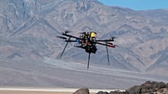 Uzay ajansının test ettiği bir drone.