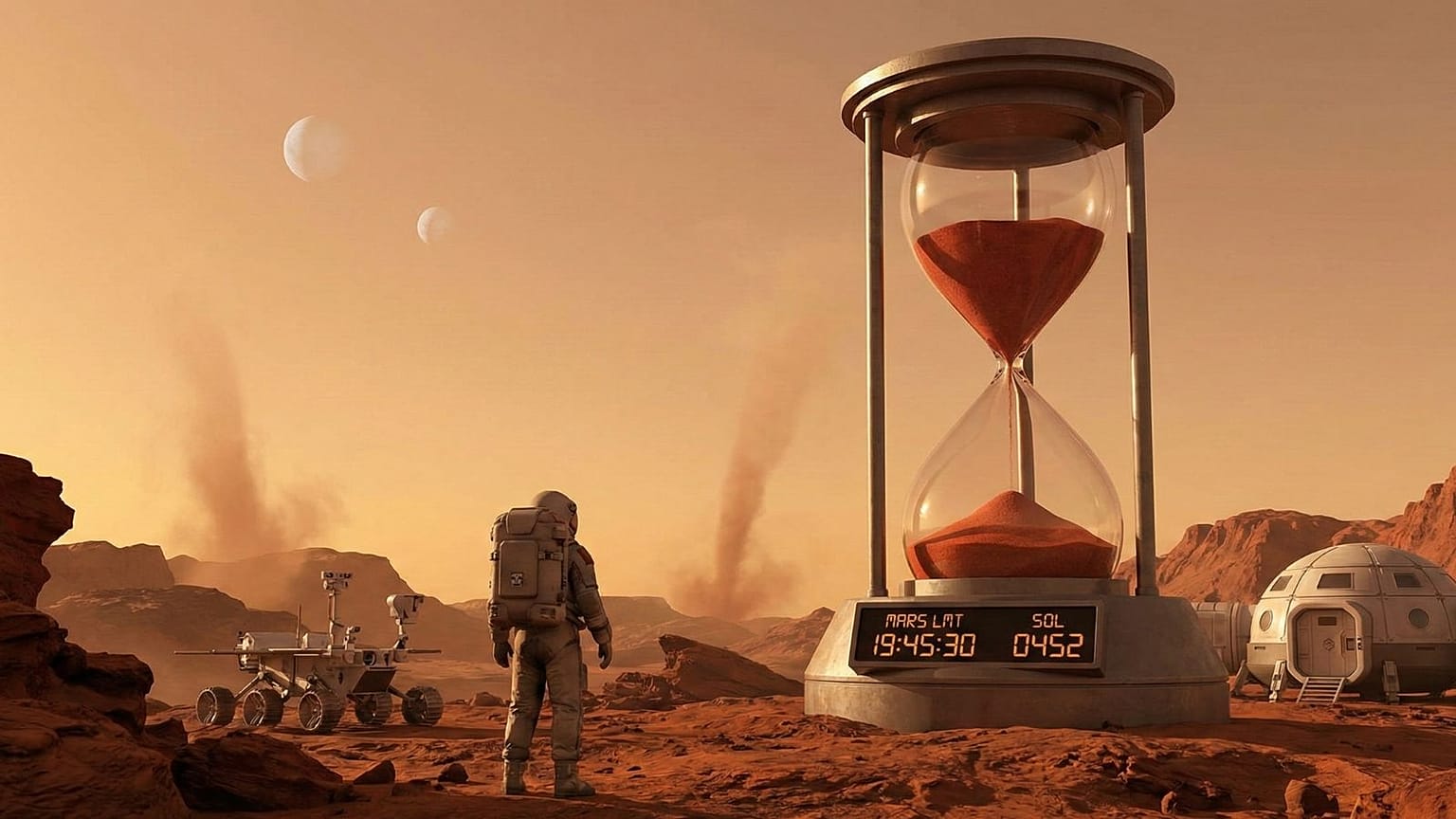 زمان در مریخ