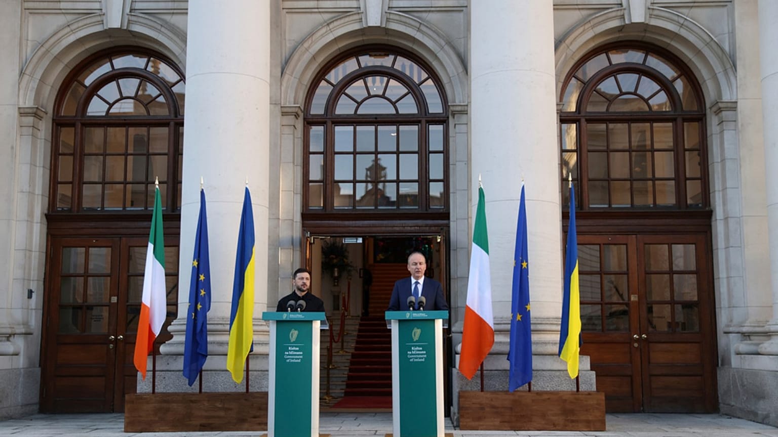 Zelenskiy ve İrlanda Başbakanı Micheal Martin