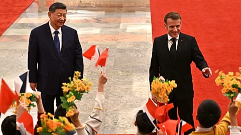 Chinese President Xi Jinping on Friday accompanied French President Emmanuel Macron to the southwestern city of Chengdu Friday