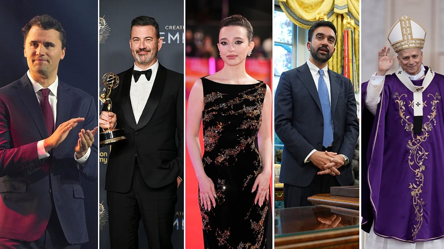 Charlie Kirk, Jimmy Kimmel, Mikey Madison, Zohran Mamdani and Pope Leo XIV were among the most searched people on Google this year