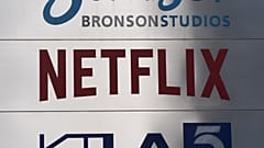 Cégtábla a Netflix Los Angeles-i irodaháza előtt