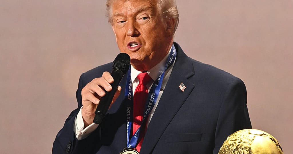 FIFA awards US President Trump its first ever international peace prize