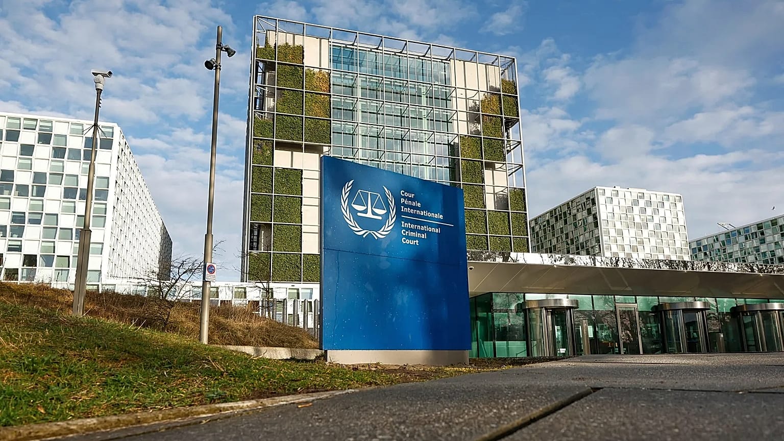 A general view of the exterior of the International Criminal Court in The Hague, 12 March, 2025