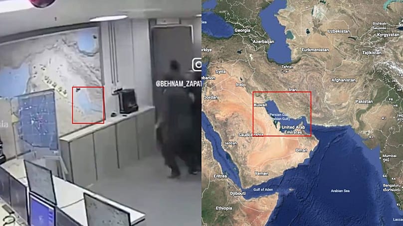 مقایسه تصویر ویدیو با تصویر واقعی خلیج فارس