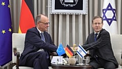 Merz et Herzog en Israël