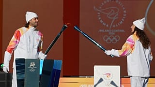 Accensione della torcia olimpica allo Stadio dei Marmi