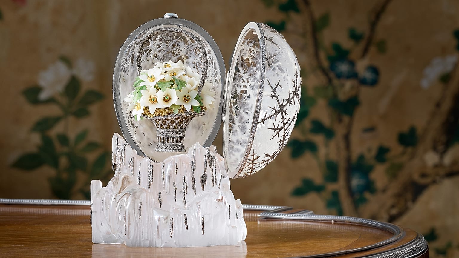 Fabergé Téli tojása az árverés előtt, 2025 decemberében