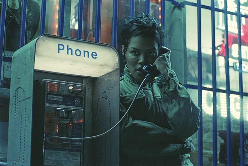 Teyana Taylor, "One Battle After Another" filminden bir sahnede görülüyor.