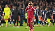 محمد صلاح لاعب ليفربول بعد مباراة كرة القدم ضمن المرحلة الافتتاحية لدوري أبطال أوروبا بين ليفربول وبي إس في في ليفربول، إنجلترا، يوم الأربعاء 26 نوفمبر 2025