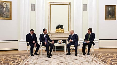Wladimir Putin und Bashar al-Assad treffen sich 2024 im Kremlpalast