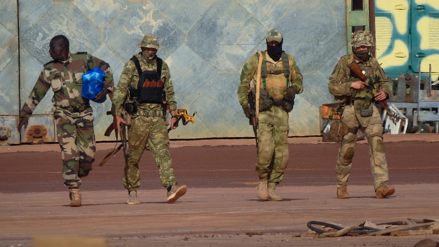 عکس آرشیوی از مزدورا�� روس در کشور مالی