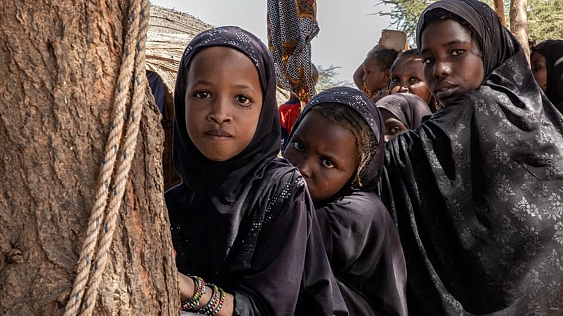 کودکان پناهجویان گریخته از خشونت‌های کشور مالی