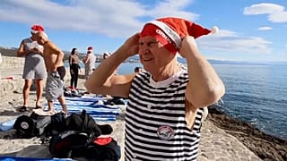 In Opatija on Croatia’s northern Adriatic coast, groups of residents and visitors plunge into icy waters throughout winter.