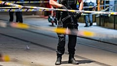 Police on the streets of Oslo, 25 June, 2022