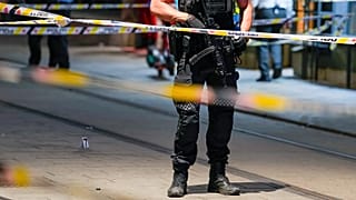 Police on the streets of Oslo, 25 June, 2022