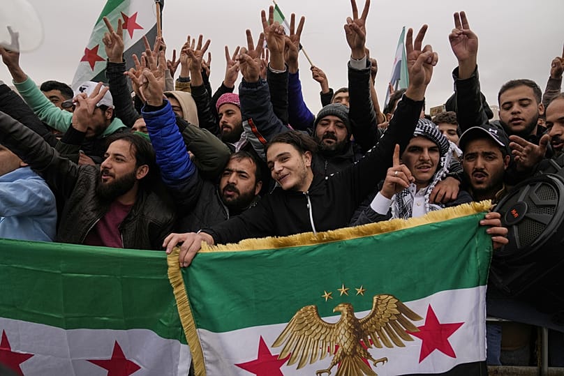 إحياء الذكرى الأولى لسقوط بشار الأسد في دمشق، في 20 ديسمبر 2025.