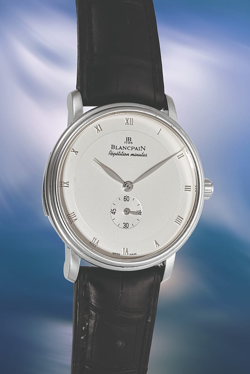 Blancpain Répétition Minutes, vers 2010, n° 1, en or blanc 18 k.