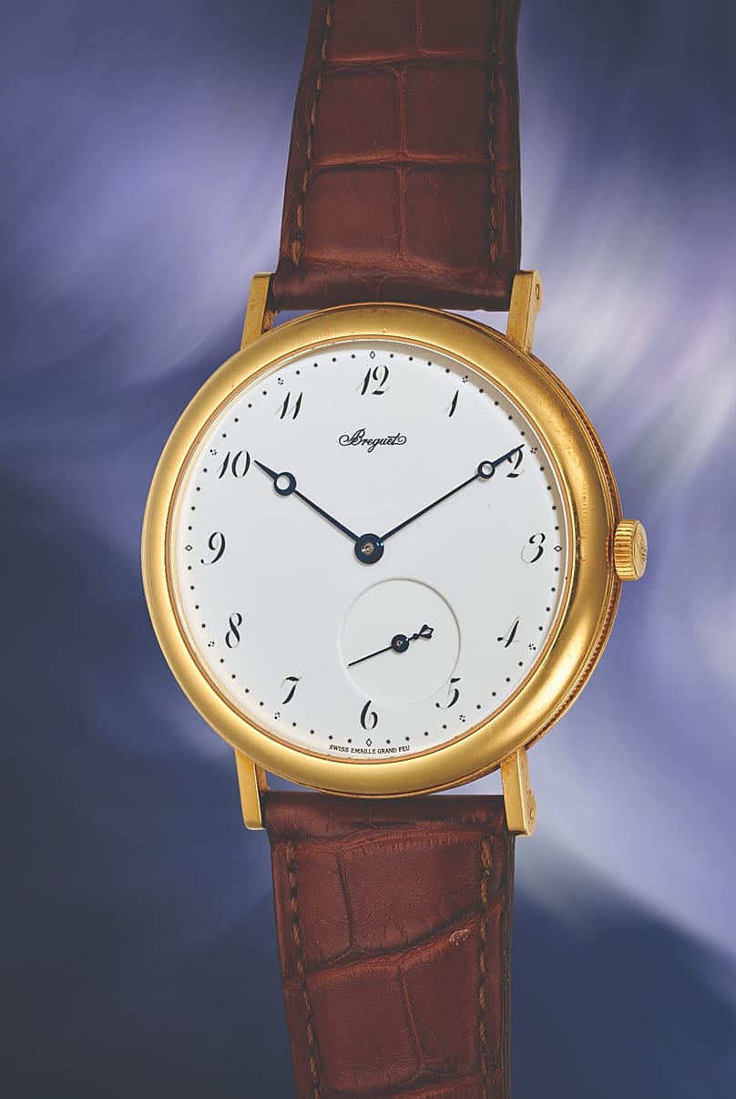 Breguet Classique, vers 2010, réf. 5140BA, en or jaune 18 k avec cadran en émail grand feu blanc.