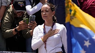 La líder opositora venezolana María Corina Machado en Caracas, Venezuela, el 9 de enero de 2025.