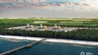 Wizualizacja pierwszej elektrowni jądrowej w Polsce