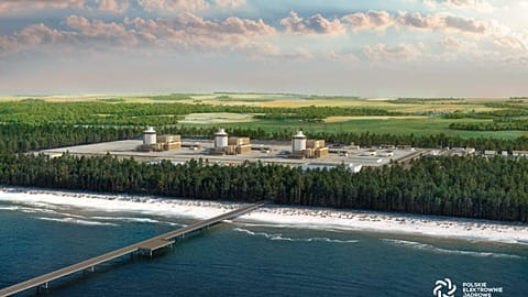 Polonya'daki ilk nükleer enerji santralinin görselleştirilmesi