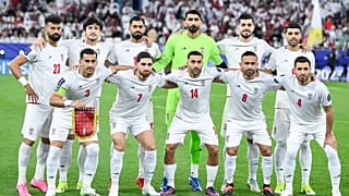 صورة عبر مواقع التواصل الإجتماعي لمنتخب إيران لكرة القدم.