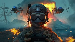 Графика украинского симулятора боевого дрона (UFDS)