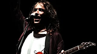 Robe Iniesta, líder de Extremoduro, en un concierto en 2014.