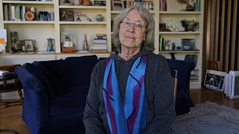 Nancy Shine at her home in Los Altos, Calif., on Nov. 21, 2025. Shine is a scientist who donated blood plasma that is used to create the treatment for infant botulism.