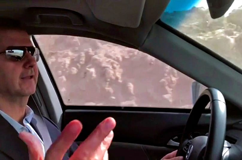 Syrian President Bashar al-Assad driving himself to the newly captured areas of eastern Ghouta, near the capital Damascus, 18 March 2018